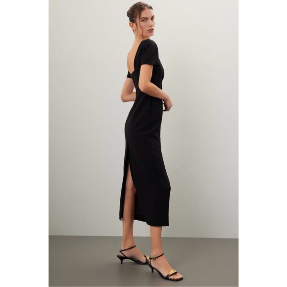 A.L.C. Black Midi Dress - Picture 4 of 13